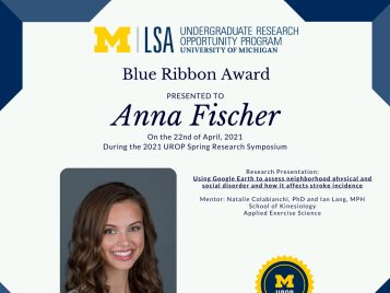 2021 UROP Spring Symposium Blue Ribbon IG 1 